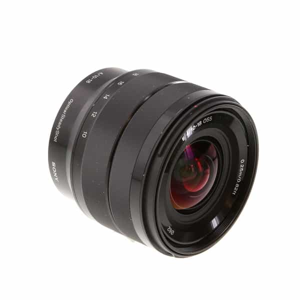Sony 10-18mm f/4 E OSS AF E-Mount Lens, Black {62} SEL1018 - Used Camera  Lenses at KEH Camera at KEH Camera