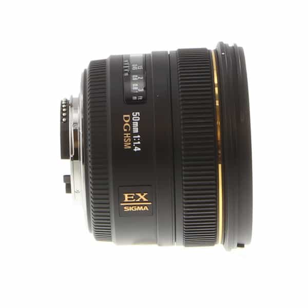 Sigma 50mm f/1.4 EX DG HSM Autofocus Lens for Nikon {77} at KEH Camera