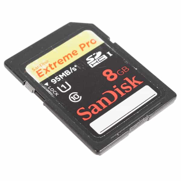 Sandisk 8GB Extreme PRO 95 MB/s Class 10 UHS 1 SDHC Memory Card at KEH  Camera