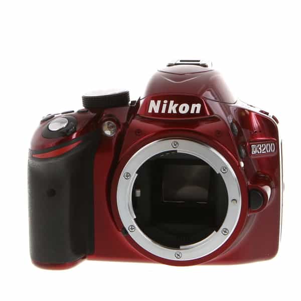 Nikon D3200 DSLR Camera Body, Red {24.2MP} at KEH Camera