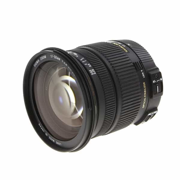 Sigma 17-50mm f/2.8 EX DC OS HSM (FLD) Autofocus APS-C Lens for Select  Nikon F-Mount Cameras {77} at KEH Camera