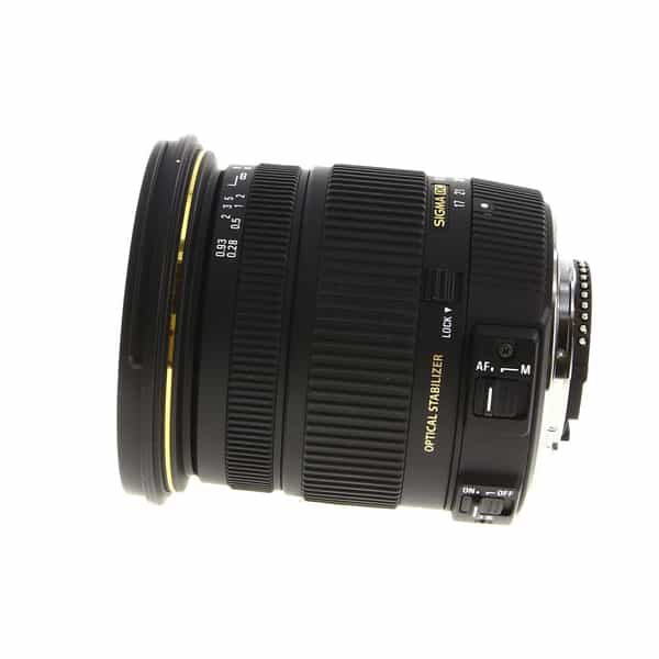 Sigma 17-50mm f/2.8 EX DC OS HSM (FLD) Autofocus APS-C Lens for Select Nikon  F-Mount Cameras {77} at KEH Camera