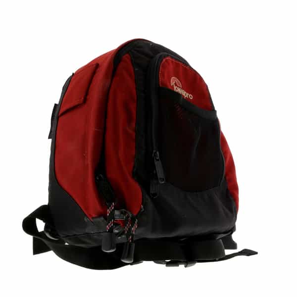 Lowepro Micro Trekker 100 Backpack Black/Red 8.5X4.5X10.5\" at KEH Camera