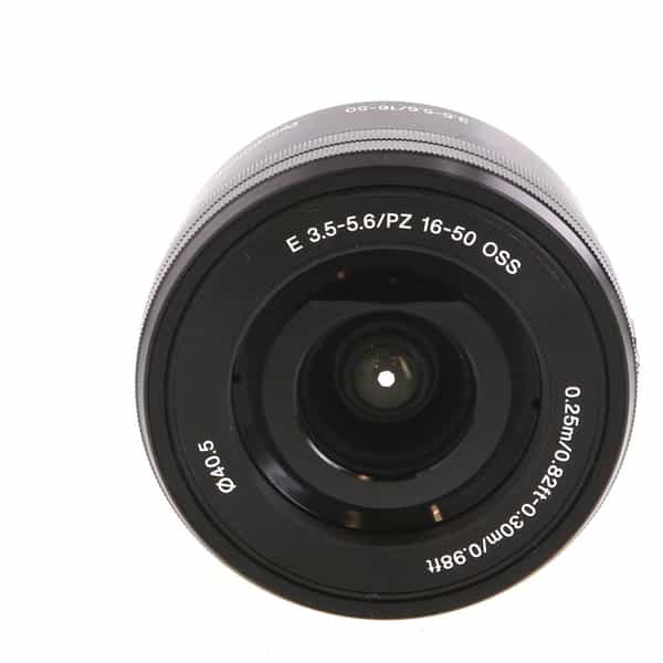 Sony E 16-50mm f/3.5-5.6 PZ OSS Autofocus APS-C Lens for E-Mount, Black  {40.5} SELP1650 at KEH Camera