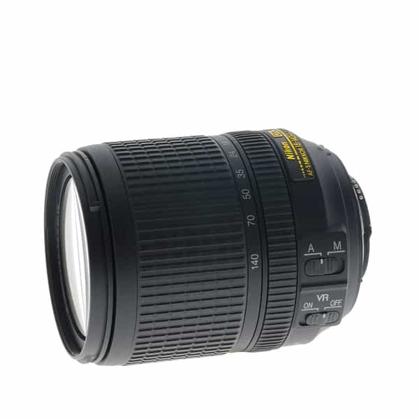 Nikon AF-S DX Nikkor 18-140mm f/3.5-5.6 G ED IF VR Autofocus APS-C Lens,  Black {67} at KEH Camera