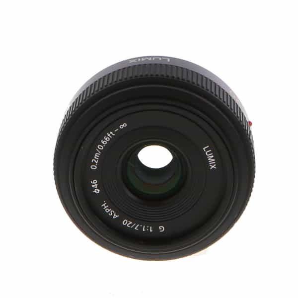 Panasonic Lumix G 20mm f/1.7 ASPH. Pancake Lens for MFT (Micro Four  Thirds), Black/Dark Silver {46} at KEH Camera