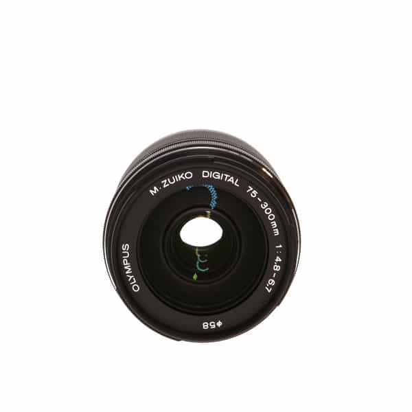 Olympus 75-300mm f/4.8-6.7 II ED MSC M.Zuiko Autofocus Lens for MFT (Micro  Four Thirds), Black {58} at KEH Camera