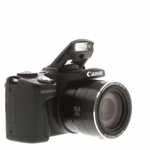 Canon Powershot SX500 IS Digital Camera, Black {16MP} at KEH Camera