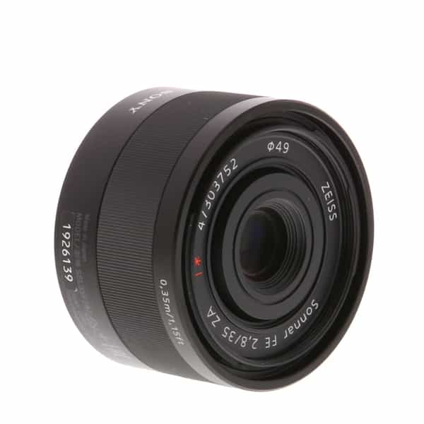 Sony Zeiss Sonnar T* FE 35mm f/2.8 ZA Full-Frame Autofocus Lens for  E-Mount, Black {49} SEL35F28Z at KEH Camera