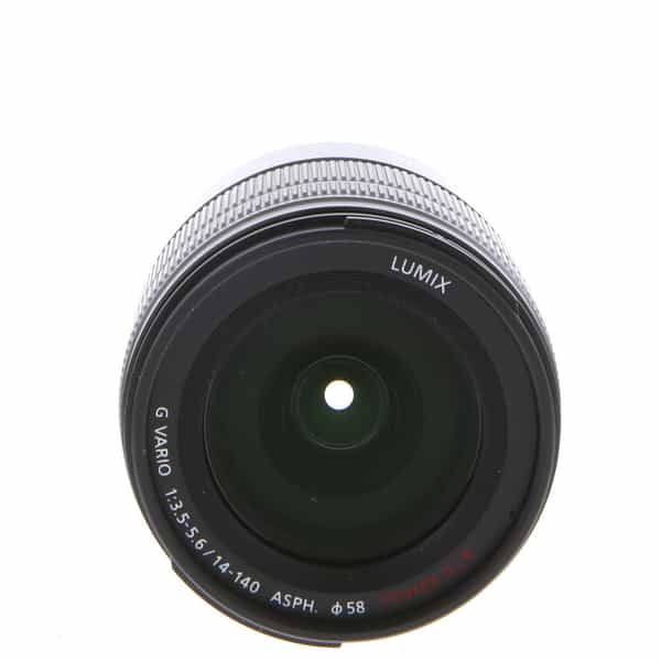 Panasonic Lumix 14-140mm f/3.5-5.6 G Vario Asph. HD Power O.I.S. AF Lens  for Micro Four Thirds System, Black {58} - Used Camera Lenses at KEH Camera  at KEH Camera