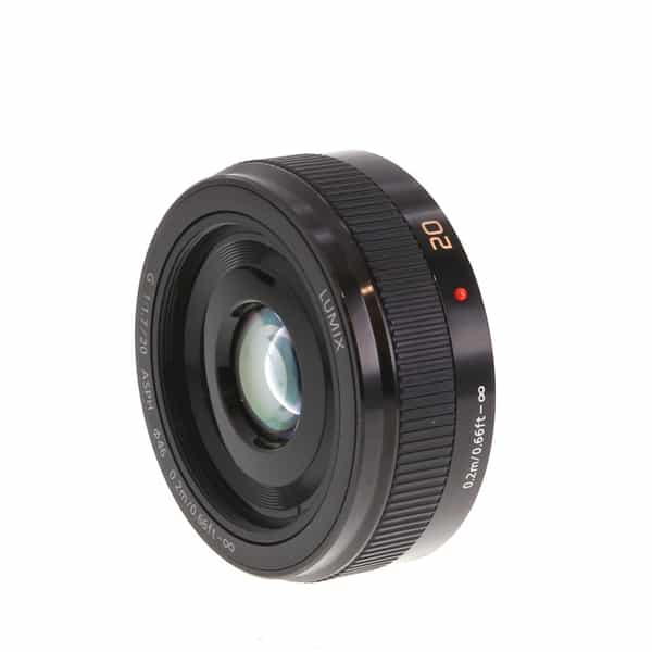 een schuldeiser Antipoison Absoluut Panasonic Lumix G 20mm f/1.7 (II) ASPH. Autofocus Lens for MFT (Micro Four  Thirds), Black {46} at KEH Camera