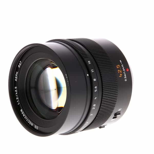 Panasonic Lumix Leica f/1.2 DG ASPH. Power O.I.S. Autofocus for MFT (Micro Four Thirds), Black {67} at KEH Camera