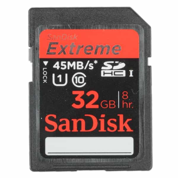 SanDisk Extreme 32GB SDHC 45 MB/s UHS-I, U1, Class 10 Memory Card at KEH  Camera