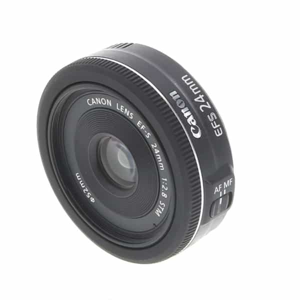 Canon EF-S 24mm f/2.8 STM Autofocus APS-C Lens, Black {52} at KEH Camera
