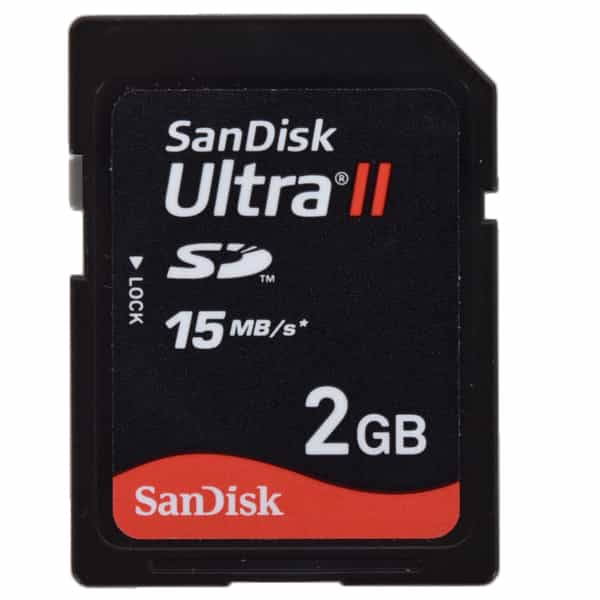 Sandisk 2GB 15 MB/s Ultra II SD Memory Card at KEH Camera