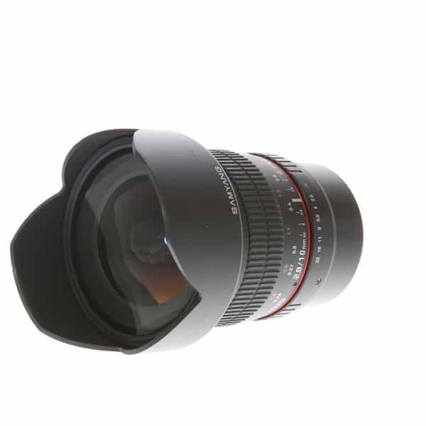 Samyang 10mm f/2.8 ED AS NCS CS Manual Lens for Fujifilm X-Mount, Black at  KEH Camera