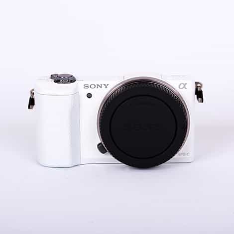 Sony a5000 Mirrorless Digital Camera Body, White {20.1MP} at KEH Camera