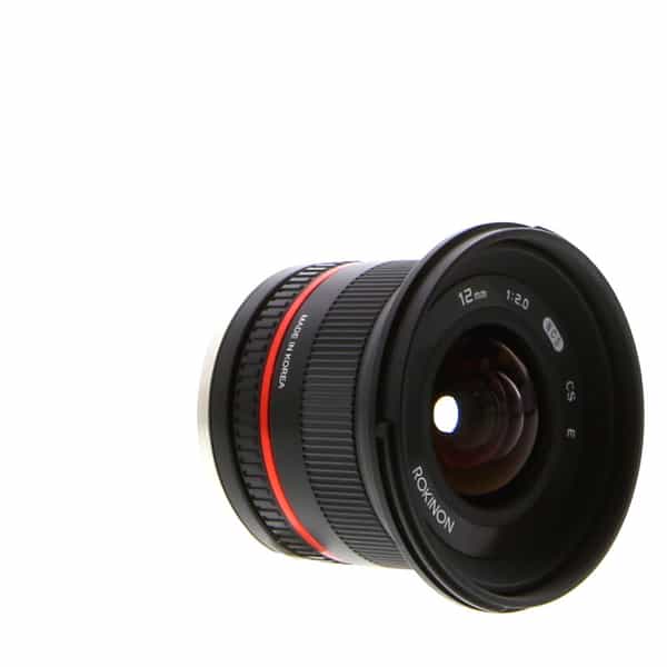 Rokinon 12mm f/2 NCS CS Manual Focus Lens for Sony E-Mount, Black {67} at  KEH Camera