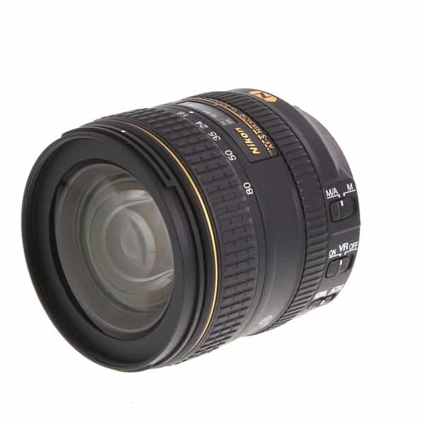 Nikon AF-S DX Nikkor 16-80mm f/2.8-4 E ED IF VR Autofocus APS-C Lens, Black  {72} at KEH Camera