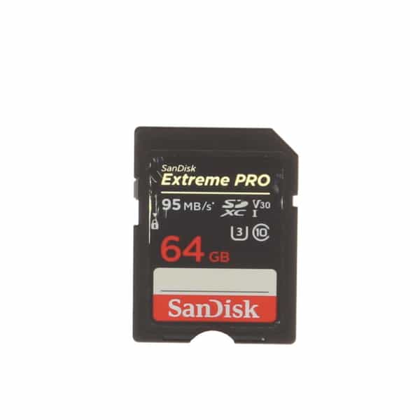 SanDisk Extreme PRO 64GB SDXC 95 MB/s UHS-I, U3, Class 10, V30 Memory Card  at KEH Camera