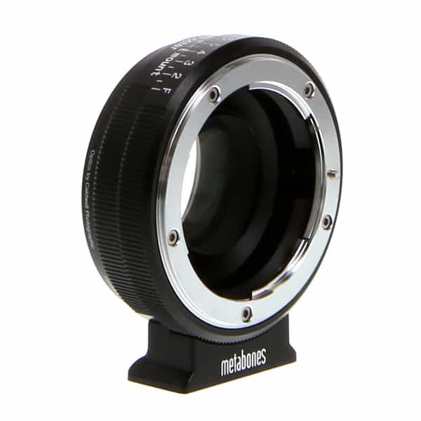Metabones NF-E mount Speed Booster Adapter with Support Foot for Nikon F- Mount, G Type Lens to Sony E-Mount (MB_SPNFG-E-BM1) at KEH Camera