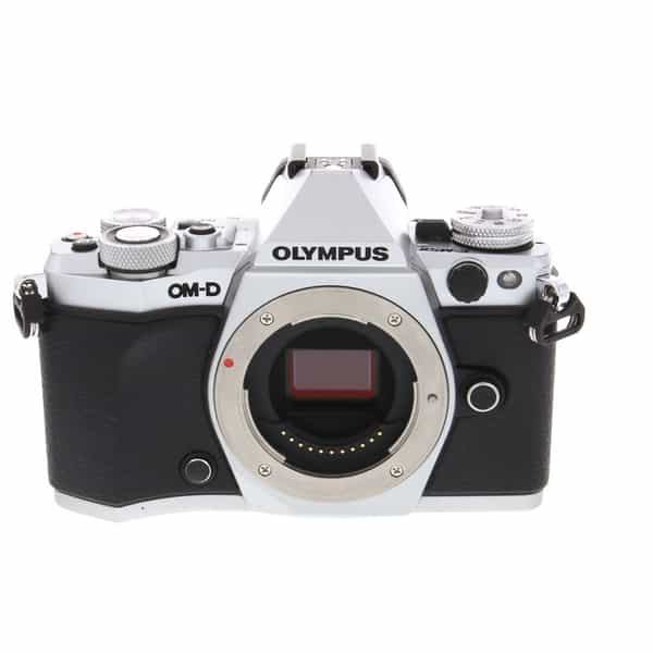 Olympus OM-D E-M5 Mark II Mirrorless MFT (Micro Four Thirds) Digital Camera  Body, Silver {16.1MP} without FL-LM3 Flash at KEH Camera