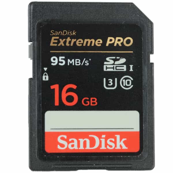 Sandisk 16GB Extreme PRO 95 MB/s Class 10 UHS 3 SDHC I Memory Card at KEH  Camera