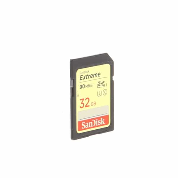 SanDisk Extreme 32GB SDHC 90 MB/s UHS-I, U3, Class 10, V30 Memory Card at  KEH Camera