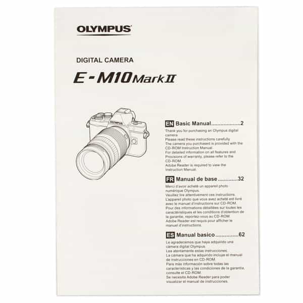 Olympus E-M10 Mark II Basic Manual Instructions, Micro Four Thirds at KEH  Camera