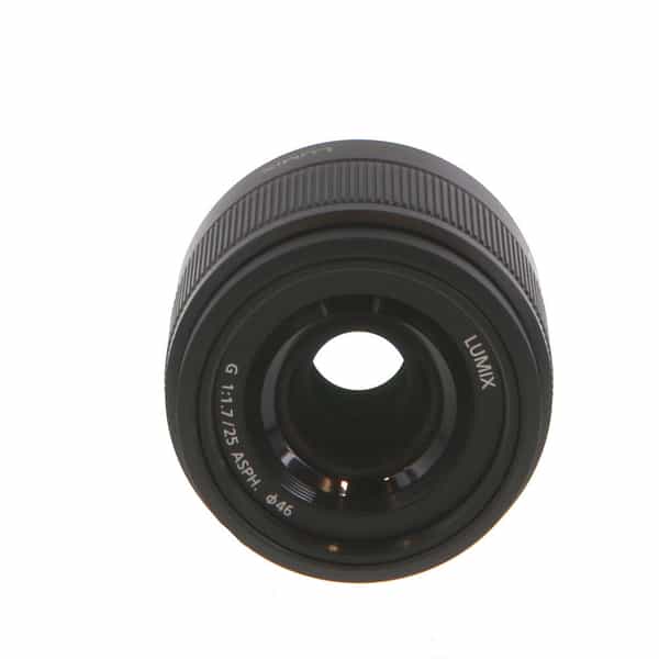 Panasonic Lumix G 25mm f/1.7 ASPH. Lens for MFT (Micro Four Thirds), Black  {46} with Decoration Ring at KEH Camera