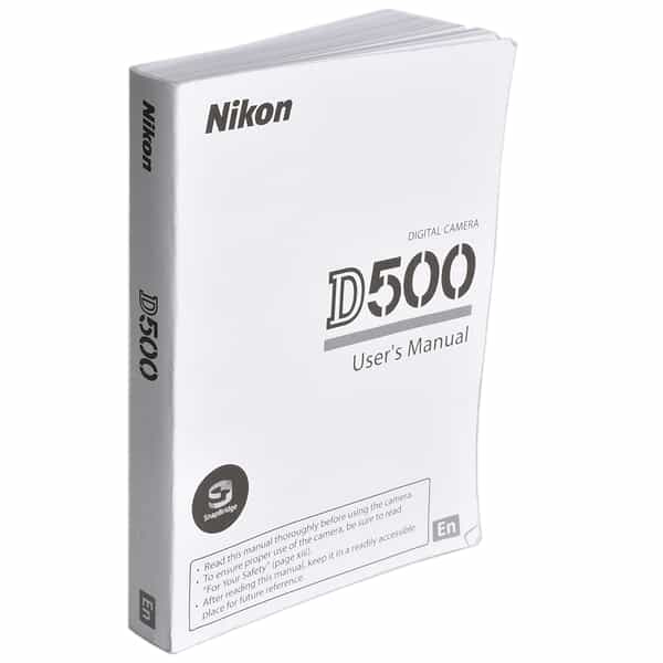 Nikon D500 Instructions at KEH Camera