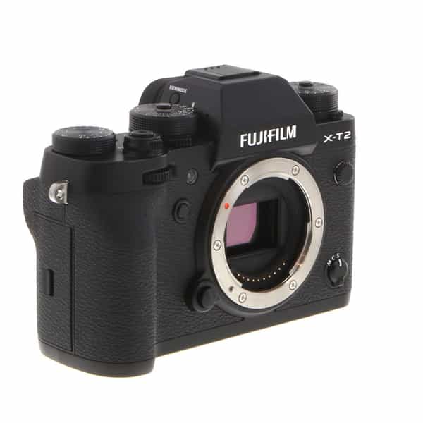 Fujifilm X-T2 Mirrorless Digital Camera Body, Black {24.3MP} with EF-X8  Flash at KEH Camera