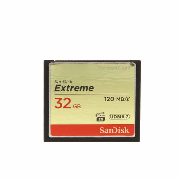 SanDisk Extreme 32GB UDMA 7 120 MB/s Compact Flash [CF] Memory Card at KEH  Camera