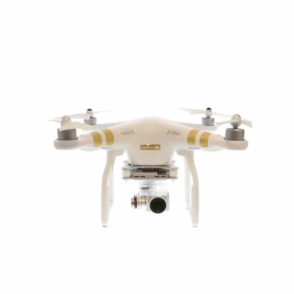 DJI Phantom-3 4K Quadcopter Drone with 3-Axis Gimbal Stabilized Imaging  {4K25/12MP} White (Requires MicroSD Card) at KEH Camera