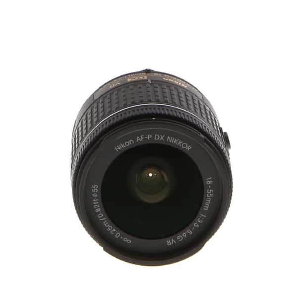 Nikon AF-P DX Nikkor 18-55mm f/3.5-5.6 G VR Autofocus APS-C Lens, Black  {55} at KEH Camera