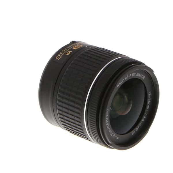 Nikon AF-P DX Nikkor 18-55mm f/3.5-5.6 G VR Autofocus APS-C Lens, Black  {55} at KEH Camera