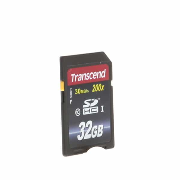 Transcend 32GB 200X 30 MB/s Class 10 SDHC I Memory Card at KEH Camera