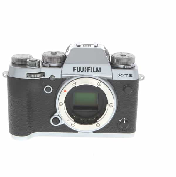 Fujifilm X-T2 Mirrorless Digital Camera Body, Graphite Silver {24.3MP} with  EF-X8 Flash at KEH Camera