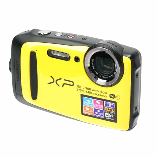 Fujifilm FinePix XP90 Digital Camera, Yellow {16.4MP} Waterproof 50' at KEH  Camera