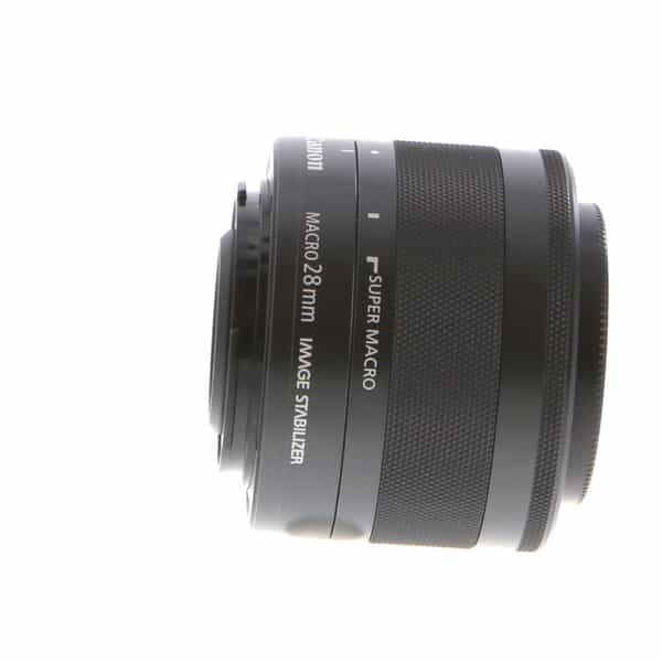 Canon 28mm f/3.5 Macro IS STM Lens for EF-M Mount, Graphite Black {43} at  KEH Camera