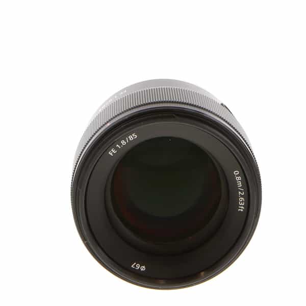 Sony 85mm f/1.8 FE Black E Mount Autofocus Lens (SEL85F18) {67} - Used  Camera Lenses at KEH Camera at KEH Camera