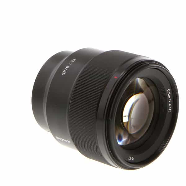 Sony 85mm f/1.8 FE Black E Mount Autofocus Lens (SEL85F18) {67} - Used  Camera Lenses at KEH Camera at KEH Camera