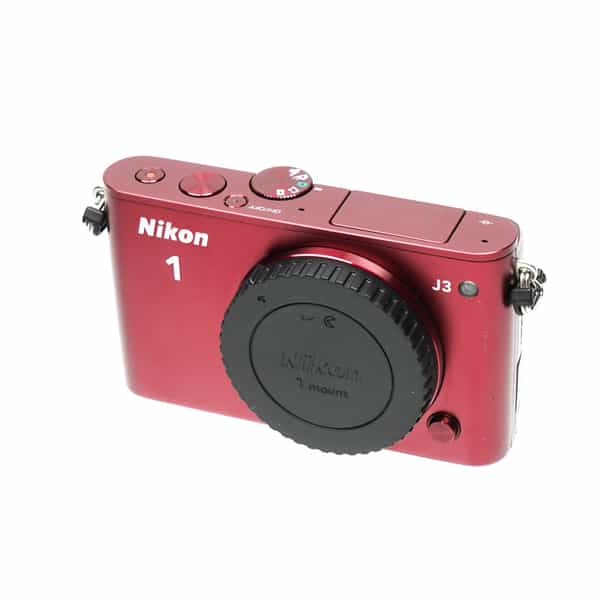Nikon 1 J3 Mirrorless Camera Body, Red {14.2MP} at KEH Camera
