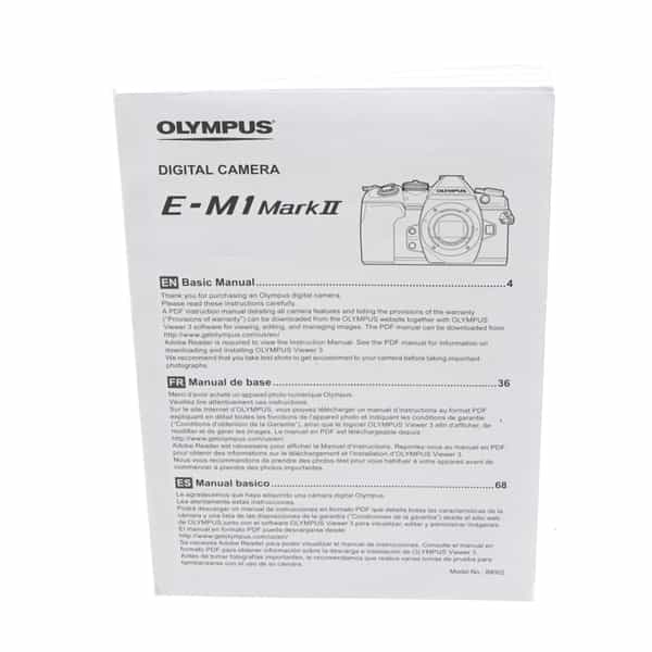 Olympus E-M1 Mark II Basic Manual Instructions, Micro Four Thirds at KEH  Camera