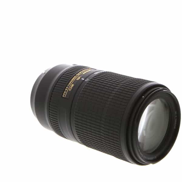 Nikon AF-P NIKKOR 70-300mm f/4.5-5.6 E VR ED Autofocus Lens, Black {67}  (Limited Compatibility) at KEH Camera