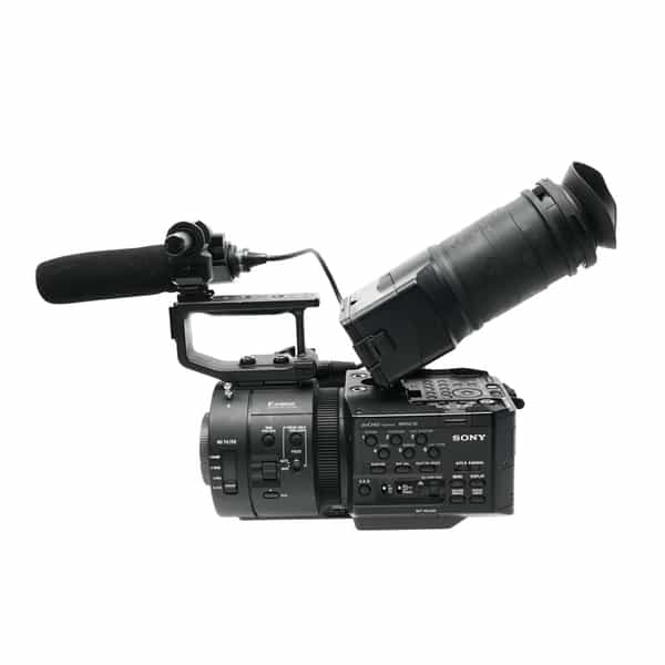 Sony Video NEX-FS700R Super 35 Digital Camcorder, Black {1080p/11.6MP} with  Grip, Top Handle, Viewfinder Tube, ECM-XM1 Shotgun Microphone at KEH Camera