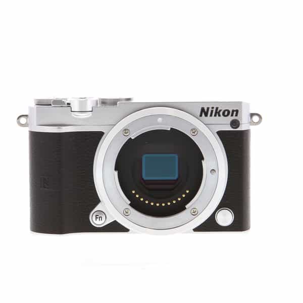 Nikon 1 J5 Mirrorless Digital Camera Body, Silver with Black Leather  {20.8MP} at KEH Camera