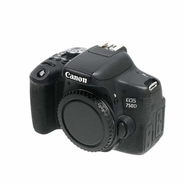 Canon EOS 750D DSLR Camera Body, Black {24MP} International Version of  Rebel T6I at KEH Camera