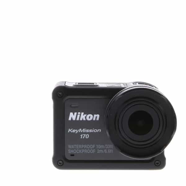 Nikon KeyMission 170 4K Action Camera with Lens Protector, Remote  {4k25/30MP} at KEH Camera