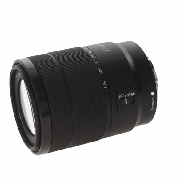 Sony E 18-135mm f/3.5-5.6 OSS Autofocus APS-C Lens for E-Mount, Black {55}  SEL18135 at KEH Camera
